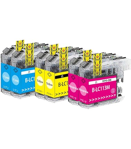 Amazon.co.jp: LC113-Y/イエロー 4本セット [Brother]ブラザー 新互換